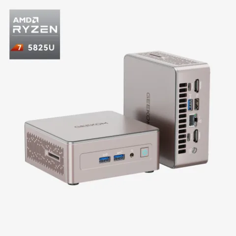GEEKOM A5 Mini PC AMD Ryzen 7 5825U – TF